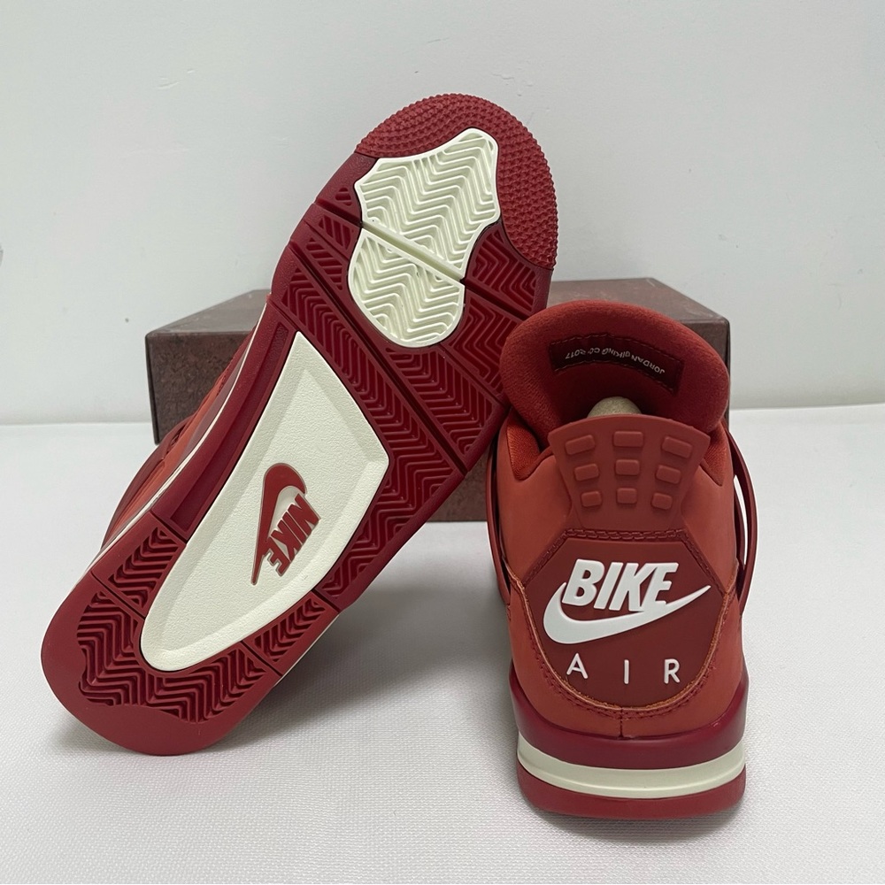 Men’s Orange-Red Athletic Sneakers Shoes -Brand New Retro 4 Brick by Brick - Picture 10 of 10
